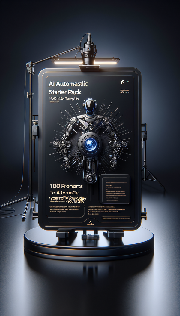 AI Automation Starter Pack: 100 Prompts to Automate Your Workday — angle 1